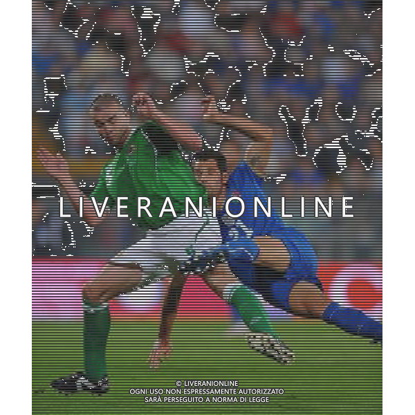 Preparazione alla Conferedation Cup Sud Africa 2009 Pisa - 06.06.2009 Italia-Irlanda del Nord Nella Foto: IL GOL DI SERGIO PELLISSIER DEL 3-0 /Ph.Vitez-Ag. Aldo Liverani