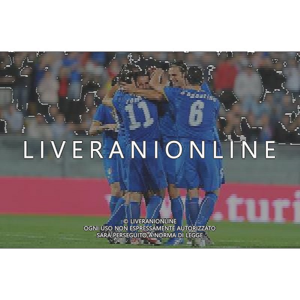 Preparazione alla Conferedation Cup Sud Africa 2009 Pisa - 06.06.2009 Italia-Irlanda del Nord Nella Foto: ESULTANZA DOPO IL GOL DI SERGIO PELLISSIER DEL 3-0 /Ph.Vitez-Ag. Aldo Liverani