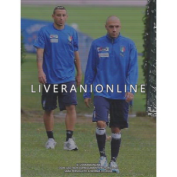 Preparazione alla Conferedation Cup Sud Africa 2009 Ritiro a Coverciano Coverciano(FI) - 07.06.2009 Allenamento Nella Foto:DOSSENA-PALOMBO ANGELO /Ph.Vitez-Ag. Aldo Liverani