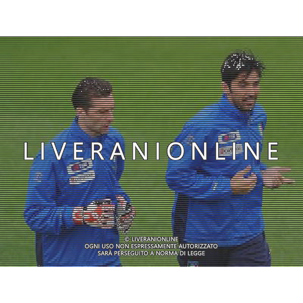 Preparazione alla Conferedation Cup Sud Africa 2009 Ritiro a Coverciano Coverciano(FI) - 07.06.2009 Allenamento Nella Foto:BUFFON GIALUIGI -DE SANCTIS MORGAN /Ph.Vitez-Ag. Aldo Liverani