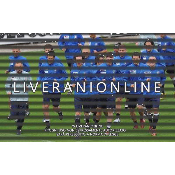 Preparazione alla Conferedation Cup Sud Africa 2009 Ritiro a Coverciano Coverciano(FI) - 07.06.2009 Allenamento Nella Foto:GRUPPO /Ph.Vitez-Ag. Aldo Liverani