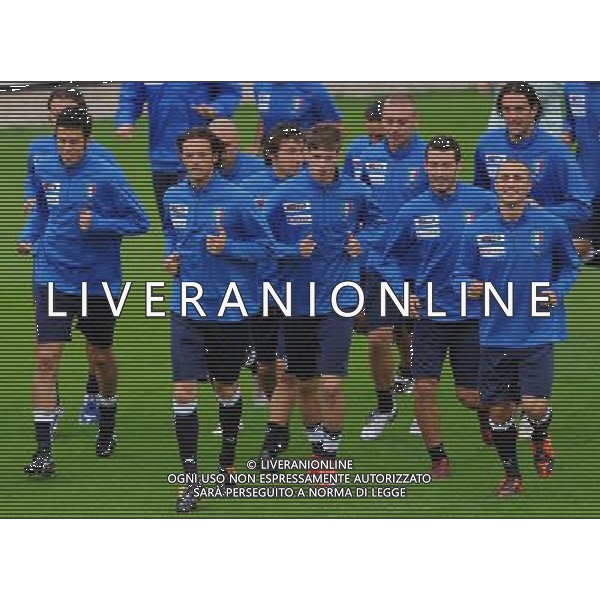 Preparazione alla Conferedation Cup Sud Africa 2009 Ritiro a Coverciano Coverciano(FI) - 07.06.2009 Allenamento Nella Foto:GRUPPO /Ph.Vitez-Ag. Aldo Liverani