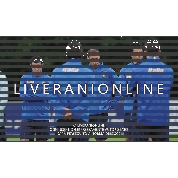 Preparazione alla Conferedation Cup Sud Africa 2009 Ritiro a Coverciano Coverciano(FI) - 07.06.2009 Allenamento Nella Foto: SIMONE PEPE GIORGIO CHIELLINI E FABIO GROSSO /Ph.Vitez-Ag. Aldo Liverani