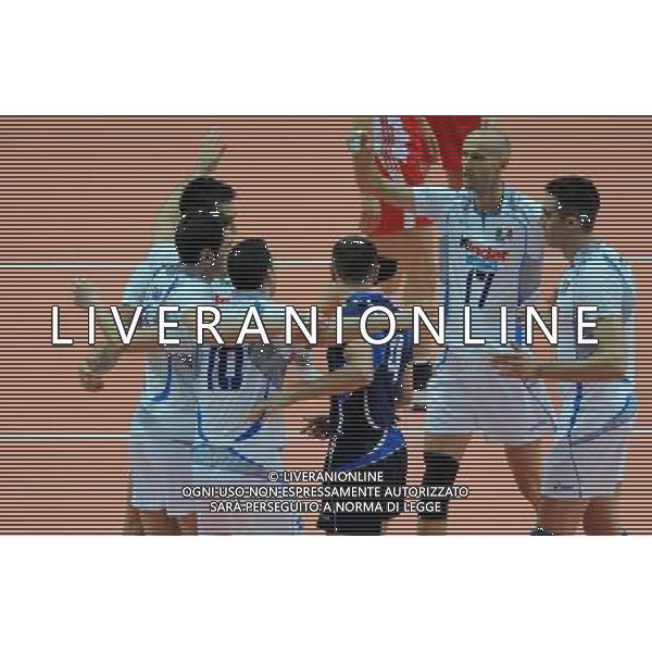 FIVB World League 2009 20¡ Edizione Pool A Verona - 12.06.2009 Italia-Cina Nella Foto:ESULTANZA ITALIA /Ph.Vitez-Ag. Aldo Liverani