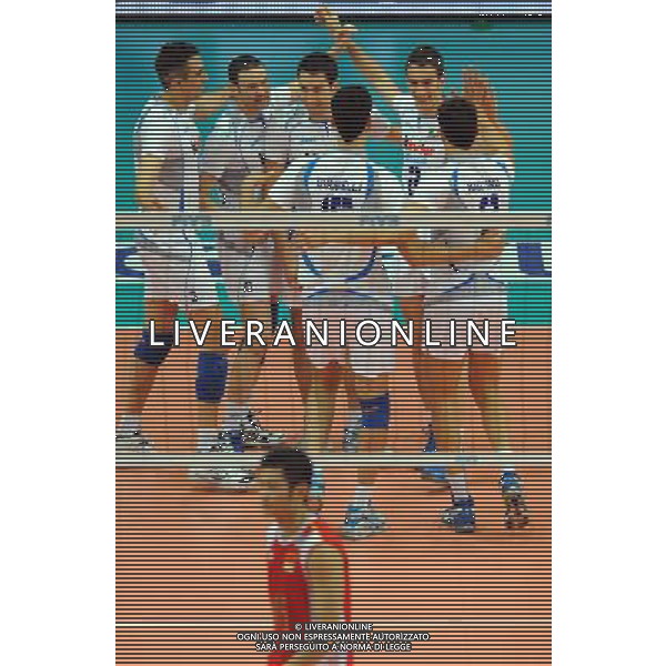 FIVB World League 2009 20¡ Edizione Pool A Verona - 12.06.2009 Italia-Cina Nella Foto:ESULTANZA ITALIA /Ph.Vitez-Ag. Aldo Liverani