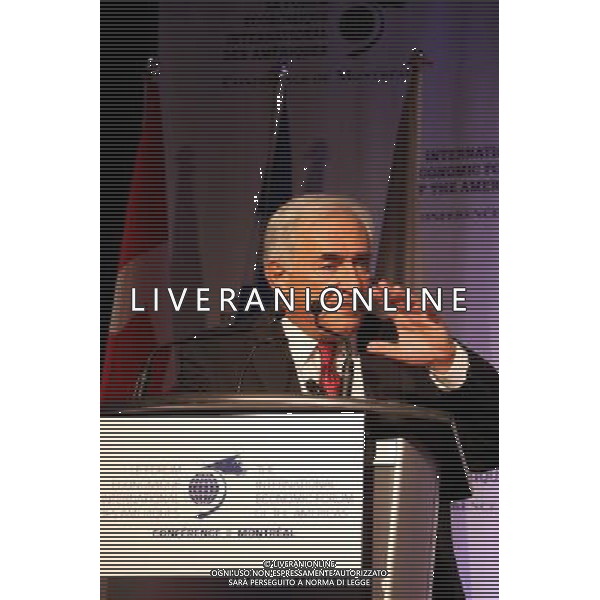 MONTREAL, June 8, 2009 -- Dominique Strauss-Kahn, managing director of International Monetary Fund (IMF), speaks at the International Economic Forum of the Americas conference in Montreal, Canada © Yang Shilong - Xinhua/Photoshot - Ag. Aldo Liverani sas ITALY ONLY DOMINIQUE STRAUSS - KHAN ( DIRETTORE GENERALE DEL FONDO MONETARIO INTERNAZIONALE)