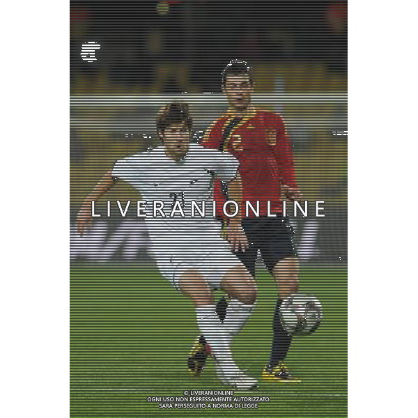 brigth kris(new zeland )albiol raul(Spain) JUNE 14, 2009 - Football : fifa confederation cup south africa 2009, Group Stage A, final match between New Zeland 0-5 Spain at Royal Bafokeng Stadium ,Rustenburg, South Africa. Nuova Zelanda - Spagna Fifa Confederation Cup SudAfrica 14/06/2009 ©Agenzia Aldo Liverani Sas 