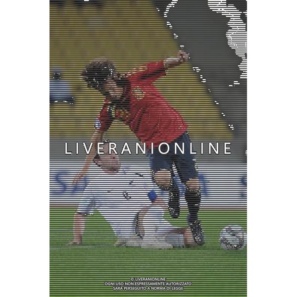 david silva(spain )tim brown(New Zeland) JUNE 14, 2009 - Football : fifa confederation cup south africa 2009, Group Stage A, final match between New Zeland 0-5 Spain at Royal Bafokeng Stadium ,Rustenburg, South Africa. Nuova Zelanda - Spagna Fifa Confederation Cup SudAfrica 14/06/2009 ©Agenzia Aldo Liverani Sas 