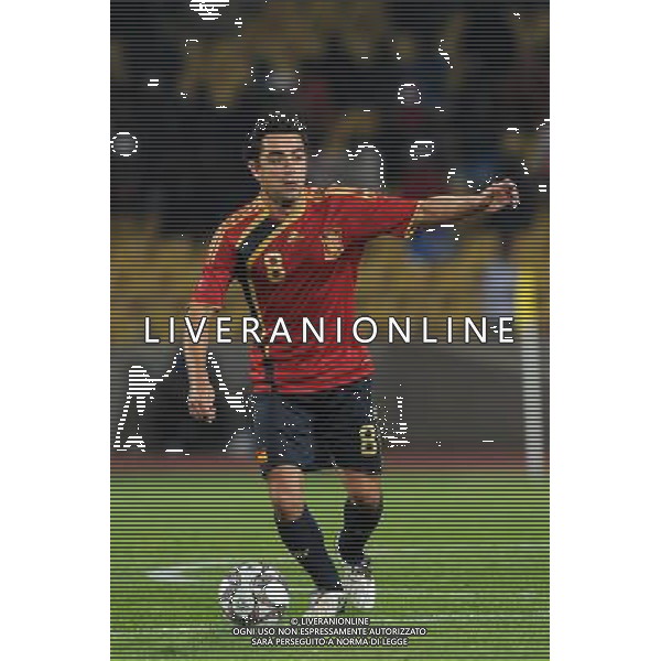 xavi hernandez( Spain) JUNE 14, 2009 - Football : fifa confederation cup south africa 2009, Group Stage A, final match between New Zeland 0-5 Spain at Royal Bafokeng Stadium ,Rustenburg, South Africa. Nuova Zelanda - Spagna Fifa Confederation Cup SudAfrica 14/06/2009 ©Agenzia Aldo Liverani Sas 