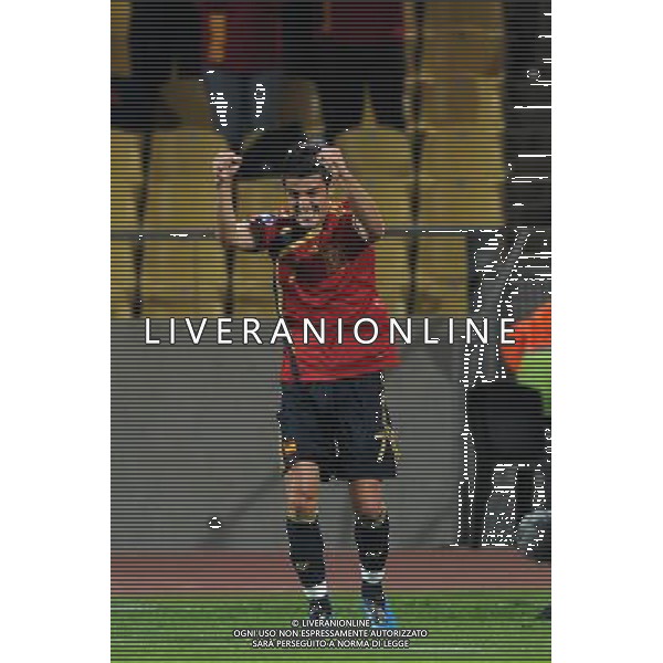 david villa esultanza dopo il gol del 0-2 ( Spain) JUNE 14, 2009 - Football : fifa confederation cup south africa 2009, Group Stage A, final match between New Zeland 0-5 Spain at Royal Bafokeng Stadium ,Rustenburg, South Africa. Nuova Zelanda - Spagna Fifa Confederation Cup SudAfrica 14/06/2009 ©Agenzia Aldo Liverani Sas 