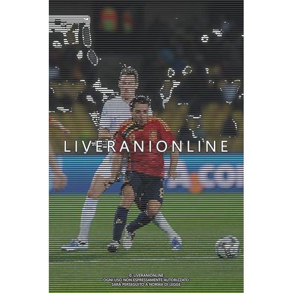 xavi hernandez( Spain) JUNE 14, 2009 - Football : fifa confederation cup south africa 2009, Group Stage A, final match between New Zeland 0-5 Spain at Royal Bafokeng Stadium ,Rustenburg, South Africa. Nuova Zelanda - Spagna Fifa Confederation Cup SudAfrica 14/06/2009 ©Agenzia Aldo Liverani Sas 