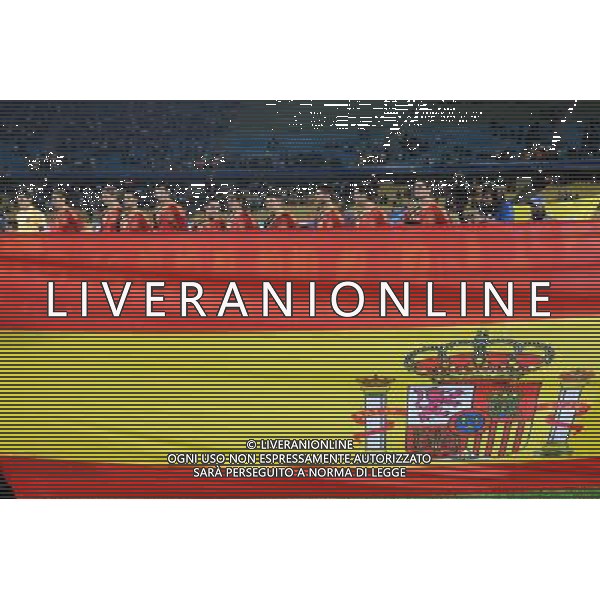Formazione della Spagna: casillas,sergio ramos,torres,fabregas,albiol,xavi,puyol,villa,xavi alonso,capdevila,riera( Spain) JUNE 14, 2009 - Football : fifa confederation cup south africa 2009, Group Stage A, final match between New Zeland 0-5 Spain at Royal Bafokeng Stadium ,Rustenburg, South Africa. Nuova Zelanda - Spagna Fifa Confederation Cup SudAfrica 14/06/2009 ©Agenzia Aldo Liverani Sas 
