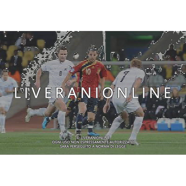 cesc fabregas( Spain)tim brown(new Zeland) JUNE 14, 2009 - Football : fifa confederation cup south africa 2009, Group Stage A, final match between New Zeland 0-5 Spain at Royal Bafokeng Stadium ,Rustenburg, South Africa. Nuova Zelanda - Spagna Fifa Confederation Cup SudAfrica 14/06/2009 ©Agenzia Aldo Liverani Sas 