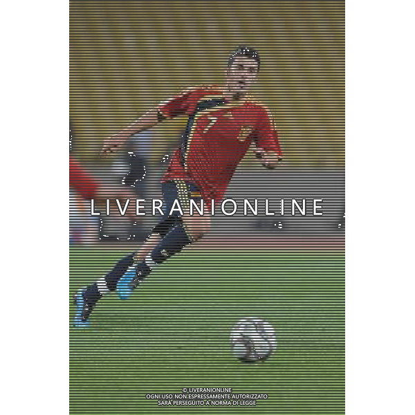 david villa ( Spain) JUNE 14, 2009 - Football : fifa confederation cup south africa 2009, Group Stage A, final match between New Zeland 0-5 Spain at Royal Bafokeng Stadium ,Rustenburg, South Africa. Nuova Zelanda - Spagna Fifa Confederation Cup SudAfrica 14/06/2009 ©Agenzia Aldo Liverani Sas 