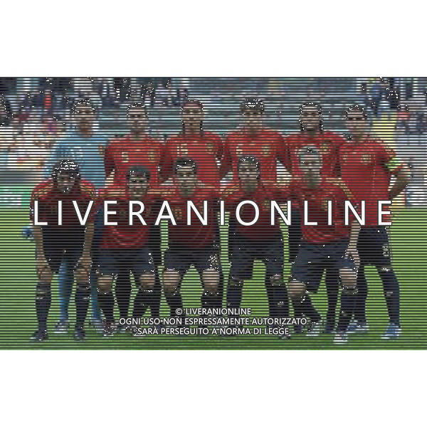 17¡ UEFA European U21 Championship 2007/2009 MD1 Goteborg - 15.06.2009 Spagna - Germania Europei Under 21 Nella Foto: FORMAZIONE DELLA SPAGNA /Ph.Vitez-Ag. Aldo Liverani