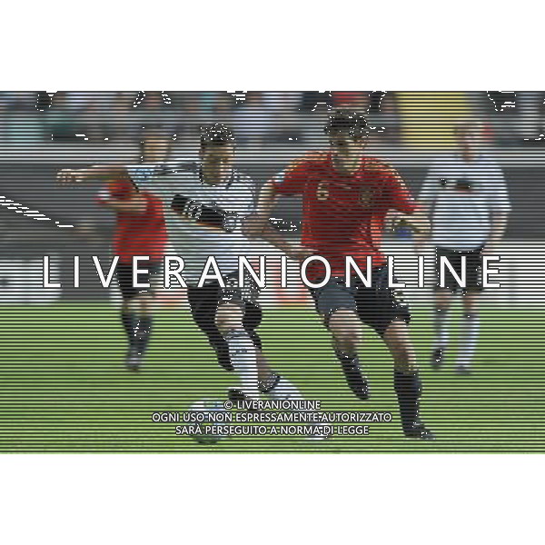 17¡ UEFA European U21 Championship 2007/2009 MD1 Goteborg - Svezia 15.06.2009 Spagna - Germania Europei Under 21 Nella Foto: OZIL-JAVI MARTINEZ /Ph.Vitez-Ag. Aldo Liverani