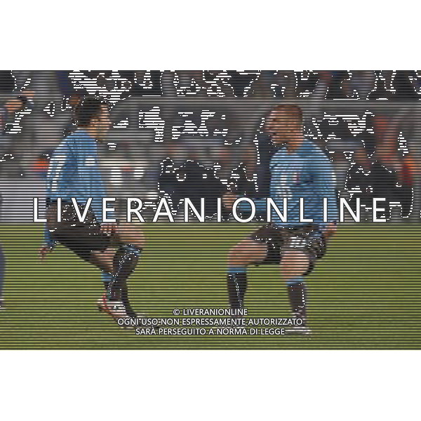 15/06/2009 SUDAFRICA CONFEDERATION CUP 2009 ITALIA-USA CALCIO SPORT NELLA FOTO: L\'ESULTANZA DI GIUSEPPE ROSSI DOPO IL GOL CON DANIELE DE R0SSI PH.AG.ALDO LIVERANI SAS 