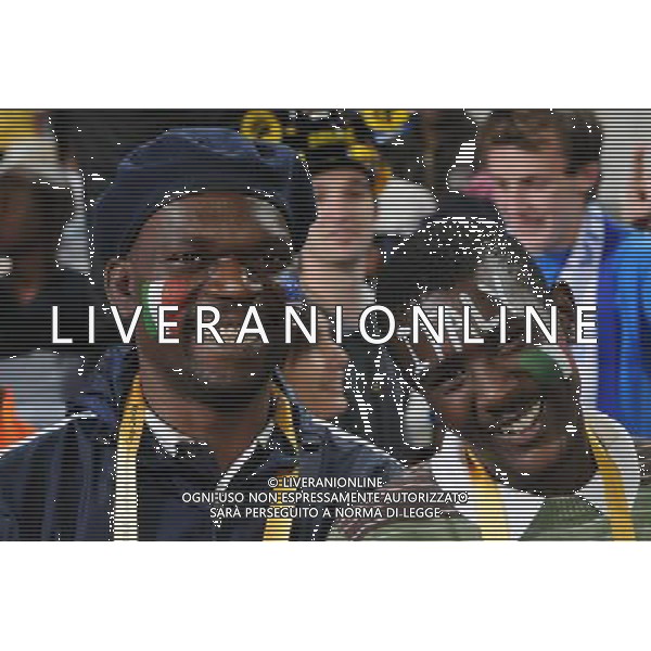 15/06/2009 SUDAFRICA CONFEDERATION CUP 2009 ITALIA-USA CALCIO SPORT NELLA FOTO: TIFOSI ALLO STADIO PH.AG.ALDO LIVERANI SAS 