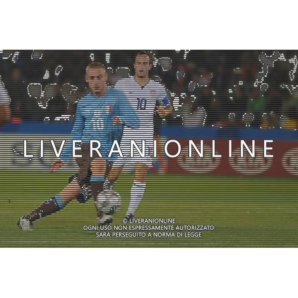 15/06/2009 SUDAFRICA CONFEDERATION CUP 2009 ITALIA-USA CALCIO SPORT NELLA FOTO: DANIELE DE ROSSI PH.AG.ALDO LIVERANI SAS 