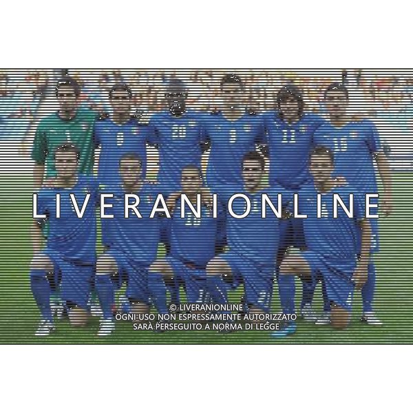17¡ UEFA European U21 Championship 2007/2009 MD1 GroupA Helsingborg - Svezia 16.06.2009 Italia - Serbia Europei Under 21 Nella Foto: FORMAZIONE ITALIA /Ph.Vitez-Ag. Aldo Liverani
