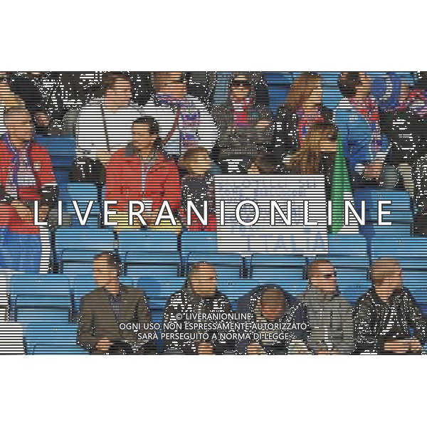 17¡ UEFA European U21 Championship 2007/2009 MD1 GroupA Helsingborg - Svezia 16.06.2009 Italia - Serbia Europei Under 21 Nella Foto: STRISCIONE DEI TIFOSI PER BALOTELLI-BERLUSCONI /Ph.Vitez-Ag. Aldo Liverani