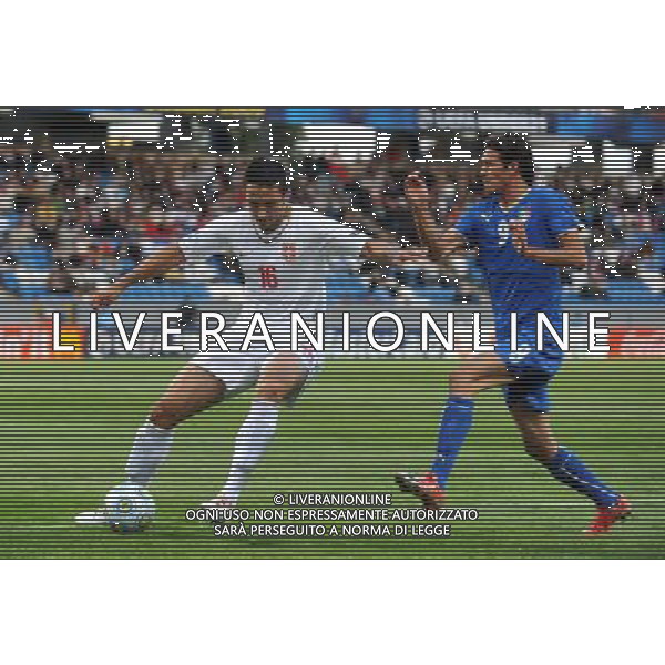17¡ UEFA European U21 Championship 2007/2009 MD1 GroupA Helsingborg - Svezia 16.06.2009 Italia - Serbia Europei Under 21 Nella Foto: VUKOVIC ANTICIPA ROBERT ACQUFRESCA /Ph.Vitez-Ag. Aldo Liverani