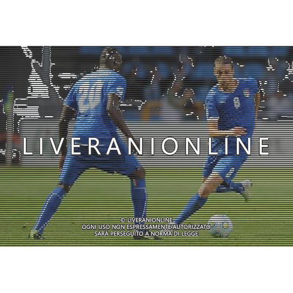 17¡ UEFA European U21 Championship 2007/2009 MD1 GroupA Helsingborg - Svezia 16.06.2009 Italia - Serbia Europei Under 21 Nella Foto: CLAUDIO MARCHISIO-BALOTELLI MARIO /Ph.Vitez-Ag. Aldo Liverani