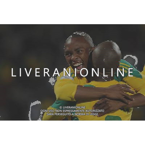 esultanza di parker bernard dopo il gol del 2-0(south africa ) JUNE 17, 2009 - Football : fifa confederation cup south africa 2009 ,Group Stage A, final match between South Africa 2-0 New Zeland at Royal Bafokeng Stadium ,Rustenburg, South Africa Sud Africa - Nuova Zelanda Confederation Cup 17/06/2009 ©Agenzia Aldo Liverani Sas 