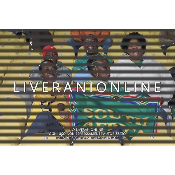 tifosi - supporters(south africa ) JUNE 17, 2009 - Football : fifa confederation cup south africa 2009 ,Group Stage A, final match between South Africa 2-0 New Zeland at Royal Bafokeng Stadium ,Rustenburg, South Africa Sud Africa - Nuova Zelanda Confederation Cup 17/06/2009 ©Agenzia Aldo Liverani Sas 