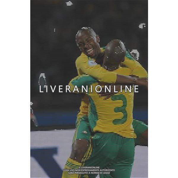 esultanza di parker bernard dopo il gol del 2-0(south africa ) JUNE 17, 2009 - Football : fifa confederation cup south africa 2009 ,Group Stage A, final match between South Africa 2-0 New Zeland at Royal Bafokeng Stadium ,Rustenburg, South Africa Sud Africa - Nuova Zelanda Confederation Cup 17/06/2009 ©Agenzia Aldo Liverani Sas 