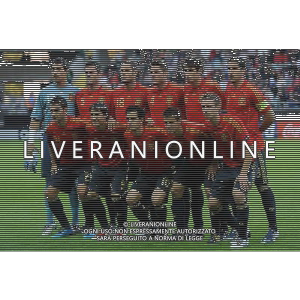 17¡ UEFA European U21 Championship 2007/2009 MD2 Group B Goteborg - 18.06.2009 Spagna-Inghilterra Nella Foto: FORMAZIONE DELLA SPAGNA /Ph.Vitez-Ag. Aldo Liverani