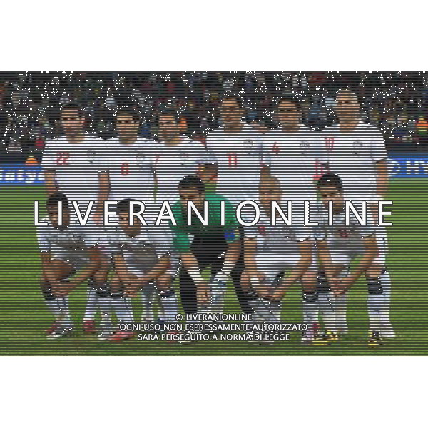 la Formazione dell\'egitto: aboutrika,said h,ahmed fathi,shawky,said a,gomaa,homos,moawad,el hadary,zidan,abd rabbou(egypt ) JUNE 18, 2009 - Football : fifa confederation cup south africa 2009 ,Group Stage B, final match between Egypt 1-0 Italy at Ellis park Stadium ,Johannesburg, South Africa Egitto - Italia Confederation Cup Sud Africa 18/06/2009 ©Agenzia Aldo Liverani Sas 