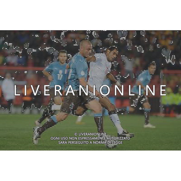 de rossi daniele(italy )shawky mohamed(egypt), JUNE 18, 2009 - Football : fifa confederation cup south africa 2009 ,Group Stage B, final match between Egypt 1-0 Italy at Ellis park Stadium ,Johannesburg, South Africa Egitto - Italia Confederation Cup Sud Africa 18/06/2009 ©Agenzia Aldo Liverani Sas 