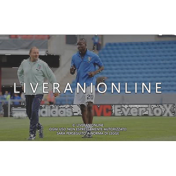 17¡ UEFA European U21 Championship 2007/2009 MD2 GroupA Helsingborg - 19.06.2009 Svezia-Italia Nella Foto:MARIO BALOTELLI INFORTUNATO PROVA PRIMA DELLA PARTITA /Ph.Vitez-Ag. Aldo Liverani