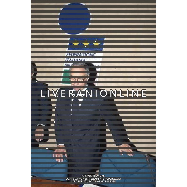 Coverciano (Fi) 28/11/2003 Arbitri in riunione Sorteggio Arbitrale nella foto Carraro Franco, presidente della Federazione Italiana Giuoco Calcio* Ph Gianni Nucci/Agenzia Aldo Liverani