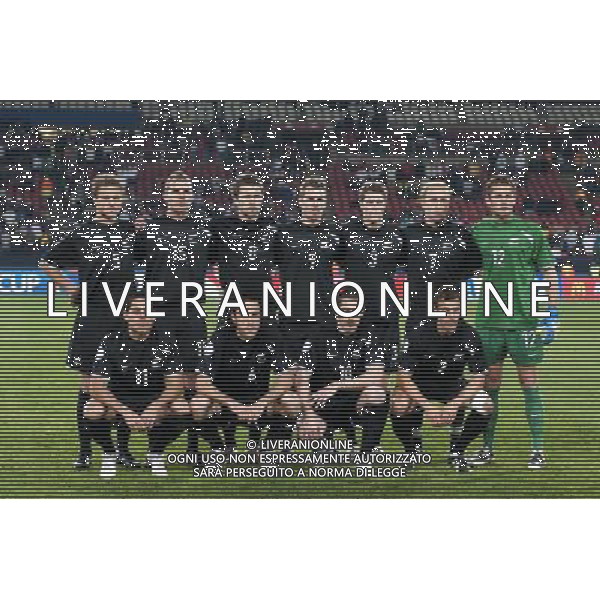 JUNE 20, 2009 - Football : fifa confederation cup south africa 2009 ,Group Stage A, final match between Iraq 0-0 New zeland at Ellis park Stadium ,Johannesburg, South Africa NELLA FOTO FORMAZIONE NUOVA ZELANDA sigmund,brockie,brown,smeltz,lochhead,elliott,moss,bertos,vicelich,killen,scott (new zeland), AG ALDO LIVERANI 