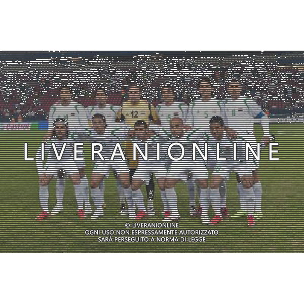 JUNE 20, 2009 - Football : fifa confederation cup south africa 2009 ,Group Stage A, final match between Iraq 0-0 New zeland at Ellis park Stadium ,Johannesburg, South Africa NELLA FOTO FORMAZIONE IRAQ:salam haker,mohammed ali kareem,mohammed kassid,ali hussein rehema,nashat akram,younis mahmoud,hawar milla mohammed,karrar jasim,emad mohammed,basem abbas,mahdi kareem(iraq), AG ALDO LIVERANI 