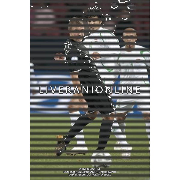  JUNE 20, 2009 - Football : fifa confederation cup south africa 2009 ,Group Stage A, final match between Iraq 0-0 New zeland at Ellis park Stadium ,Johannesburg, South Africa NELLA FOTO salam shaker(iraq)brockie jeremy(new zeland) AG ALDO LIVERANI