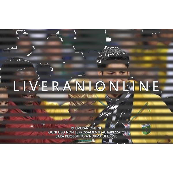 JUNE 21, 2009 - Football : fifa confederation cup south africa 2009 ,Group Stage B, final match between Italy 0-3 Brazil at Loftus Versfeld Stadium ,Pretoria, South Africa. NELLA FOTO TIFOSI BRASILE AG ALDO LIVERANI 