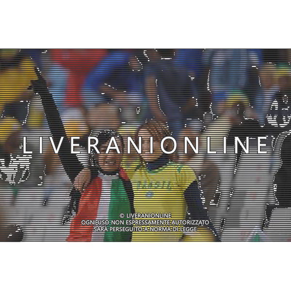 JUNE 21, 2009 - Football : fifa confederation cup south africa 2009 ,Group Stage B, final match between Italy 0-3 Brazil at Loftus Versfeld Stadium ,Pretoria, South Africa. NELLA FOTO TIFOSI BRASILE AG ALDO LIVERANI 