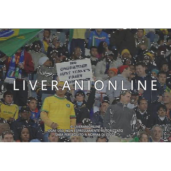 JUNE 21, 2009 - Football : fifa confederation cup south africa 2009 ,Group Stage B, final match between Italy 0-3 Brazil at Loftus Versfeld Stadium ,Pretoria, South Africa. NELLA FOTO TIFOSI BRASILE AG ALDO LIVERANI 