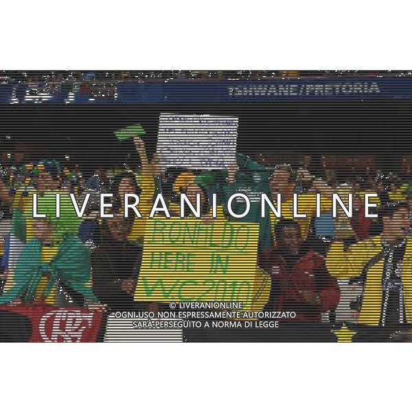 JUNE 21, 2009 - Football : fifa confederation cup south africa 2009 ,Group Stage B, final match between Italy 0-3 Brazil at Loftus Versfeld Stadium ,Pretoria, South Africa. NELLA FOTO TIFOSI BRASILE AG ALDO LIVERANI 