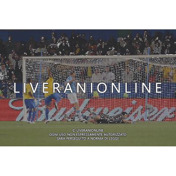 JUNE 21, 2009 - Football : fifa confederation cup south africa 2009 ,Group Stage B, final match between Italy 0-3 Brazil at Loftus Versfeld Stadium ,Pretoria, South Africa. NELLA FOTO luis fabiano goal 0-2(brazil ) AG ALDO LIVERANI 