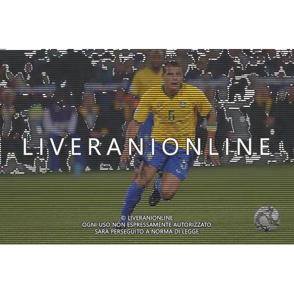 JUNE 21, 2009 - Football : fifa confederation cup south africa 2009 ,Group Stage B, final match between Italy 0-3 Brazil at Loftus Versfeld Stadium ,Pretoria, South Africa. NELLA FOTO felipe melo( brazil) AG ALDO LIVERANI 