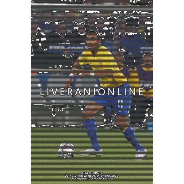 JUNE 21, 2009 - Football : fifa confederation cup south africa 2009 ,Group Stage B, final match between Italy 0-3 Brazil at Loftus Versfeld Stadium ,Pretoria, South Africa. NELLA FOTO robinho( brazil) AG ALDO LIVERANI 