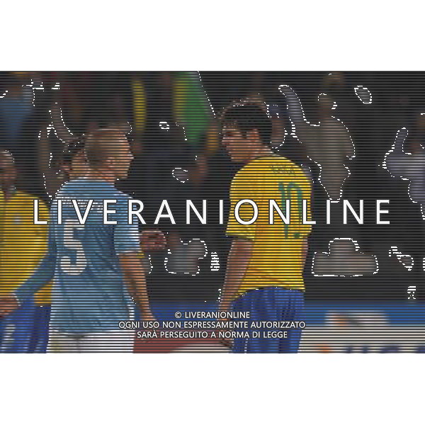 JUNE 21, 2009 - Football : fifa confederation cup south africa 2009 ,Group Stage B, final match between Italy 0-3 Brazil at Loftus Versfeld Stadium ,Pretoria, South Africa. NELLA FOTO kaka ricardo( brazil)cannavaro fabio(italy) AG ALDO LIVERANI 