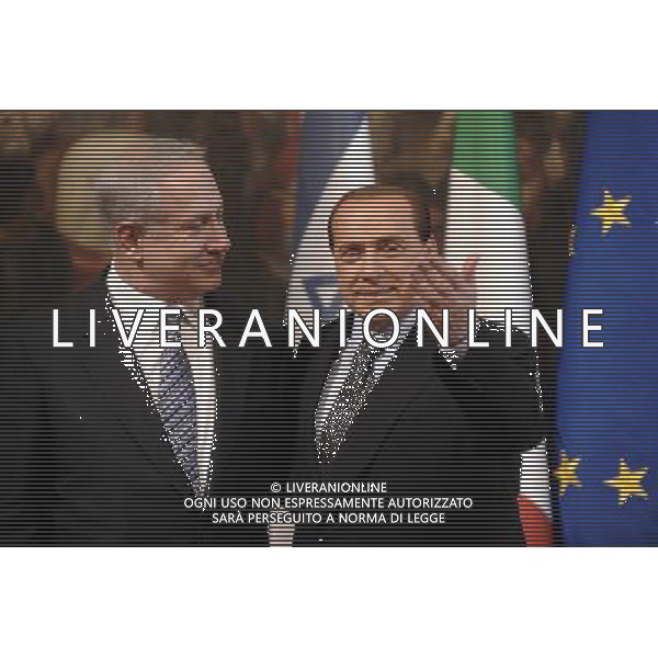 ROMA, 23 GIUGNO 2009 INCONTRO A PALAZZO CHIGI TRA IL PRIMO MINISTRO ISRAELIANO B. NETANJAHU E S. BERLUSCONI NELLA FOTO: BENJAMIN NETANYAHU - SILVIO BERLUSCONI ©Agenzia Aldo Liverani Sas