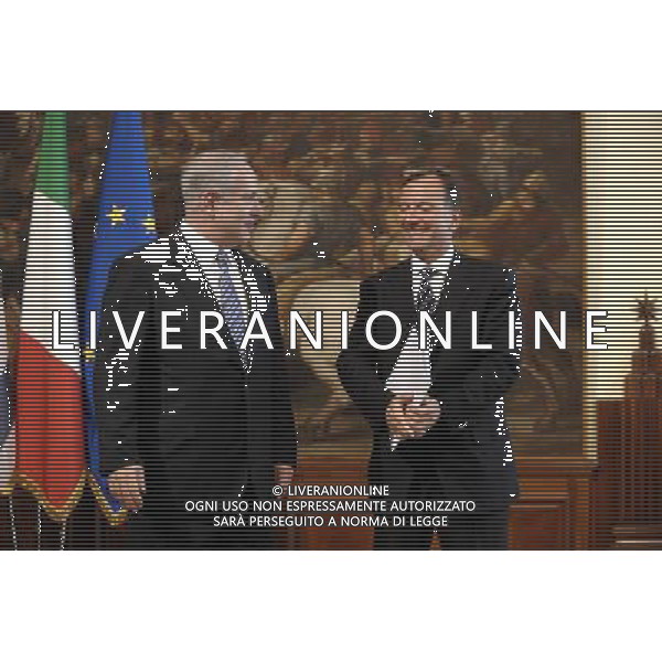 ROMA, 23 GIUGNO 2009 INCONTRO A PALAZZO CHIGI TRA IL PRIMO MINISTRO ISRAELIANO B. NETANJAHU E S. BERLUSCONI NELLA FOTO: BENJAMIN NETANYAHU - FRANCO FRATTINI ©Agenzia Aldo Liverani Sas
