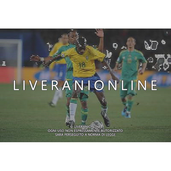 25/06/2009 CALCIO: fifa confederation cup south africa 2009 Ellis park Stadium ,Johannesburg, South Africa BRASILE SUD AFRICA nella foto ramires ph.ag.aldo liverani sas
