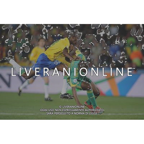 25/06/2009 CALCIO: fifa confederation cup south africa 2009 Ellis park Stadium ,Johannesburg, South Africa BRASILE SUD AFRICA nella foto ramires ph.ag.aldo liverani sas